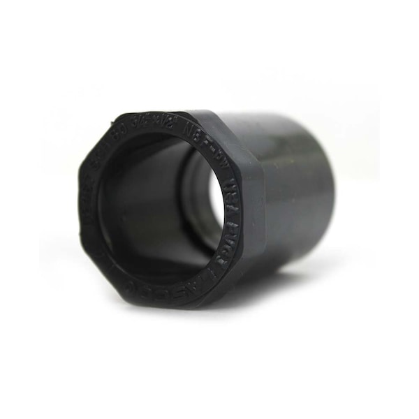 Thrifco Plumbing 1-1/4 Inch x 1 Inch Slip x Slip PVC Bushing SCH 80 8213316 - main